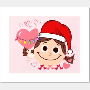 Cute Christmas girl Posters and Art